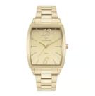 Relógio technos feminino dourado quadrado 2035mwv/1x
