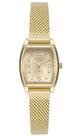 Relogio Technos feminino dourado quadrado retangular pequeno classico social pulseira esteira aço inox 2035MZW/1D