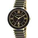 Relógio Technos Feminino Preto Sapphire 2015CE/4P Analógico 5 Atm Cristal Mineral Tamanho Médio