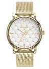 Relógio Technos Feminino Trend Fashion Brilho - Dourado Pulseira Esteira e Pedras