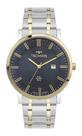 Relógio Technos GM10YX/1A Slim Safira Aço Fino Prata Azul Gm
