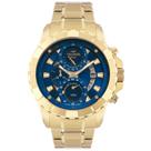 Relógio TECHNOS Legacy masculino dourado azul JS15EMS/4A Relógio TECHNOS Legacy masculino dourado azul JS15EMS/4A