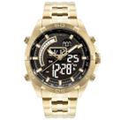 Relógio technos masculino anadigi dourado bj3496aa/1d Relógio technos masculino anadigi dourado bj3496aa/1d