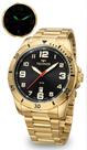 Relógio Technos Masculino Analógico De Pulso Dourado Casual Quartz Em Aço Inoxidável Brilha No Escuro Calendário Prova D água 50 Metros Original Relógio Technos Masculino Analógico De Pulso Dourado Casual Quartz Em Aço Inoxidável Brilha No Escuro Calendário Prova D água 50 Metros Original