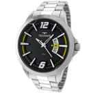 Relógio Technos Masculino Analógico De Pulso Prateado Linha Racer Esportivo Casual Brilha No Escuro Calendário A Prova Dágua 50 Metros Original Relógio Technos Masculino Analógico De Pulso Prateado Linha Racer Esportivo Casual Brilha No Escuro Calendário A Prova Dágua 50 Metros Original