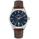 Relógio Technos Masculino Analógico Executive Aço Prata Fundo Azul Texturizado 2115UDC/0A Relógio Technos Masculino Analógico Executive Aço Prata Fundo Azul Texturizado 2115UDC/0A