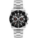 Relógio Technos Masculino Analógico TS Carbon Aço Prata Aro Preto JS25BDG/1P