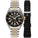 Relógio TECHNOS masculino automático mecânico GMT NH34AC/T1P