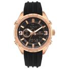 Relógio technos masculino digiana preto/ rose yxd0645aac/2p
