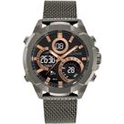 Relogio Technos Masculino digital e analogico aço pulseira esteira W23721AAB/1P