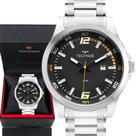 Relógio Technos Masculino Dourado Preto Prova Dágua com Garantia de 1 ano