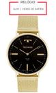 Relogio Technos Masculino dourado slim safira 2025LTJS/4P