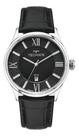 Relógio Technos Masculino Executive Prata Couro Preto 44mm Relógio Technos Masculino Executive Prata Couro Preto 44mm
