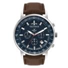Relógio Technos Masculino Golf com Pulseira de Couro JS25BCN/0A Prata
