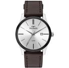 Relogio Technos Masculino prata minimalista mostrador claro pulseira de couro aço inox 2115MPP/1K Relogio Technos Masculino prata minimalista mostrador claro pulseira de couro aço inox 2115MPP/1K