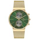 Relógio Technos Masculino Ref: Vd36aa/1v Dual Time Slim Dourado