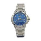 Relógio Tecnet Analógico Feminino Prata Azul Resistente Água