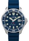 Relógio Timex Deepwater Meridian Tw2y39900 Automático Azul Azul-aço Azul-aço