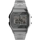 Relógio Timex Digital Vintage T80 Prata TW2R79300 Relógio Timex Digital Vintage T80 Prata TW2R79300