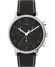 Relógio Timex Dress TW2T71500 Pulseira de couro 30 m resistente à água