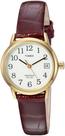 Relógio Timex Easy Reader 25mm - Couro Dourado, Cor Vinho