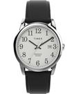 Relógio Timex Easy Reader 38mm - Pulseira Preta e Caixa Prateada