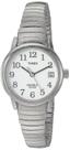 Relógio Timex Easy Reader, capa feminina prateada de 25 mm