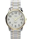 Relógio Timex Easy Reader, estojo de 35 mm, mostrador branco para homens