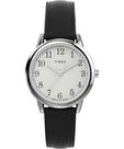 Relógio Timex Easy Reader, estojo feminino de 30 mm, pulseira preta
