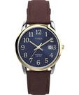 Relógio Timex Easy Reader Masculino - Caixa 35mm e Pulseira Marrom