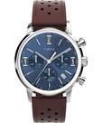 Relógio Timex Marlin para homens, estojo de 40 mm, mostrador azul, pulseira marrom Relógio Timex Marlin para homens, estojo de 40 mm, mostrador azul, pulseira marrom