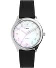 Relógio Timex Modern Easy Reader feminino, estojo de 32 mm, pulseira preta