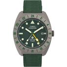 Relógio Timex Titanium Automatico Gmt Tw2y63400 Expedition Verde Cinza-escuro Verde Militar