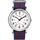 Relógio Timex Weekender Stripe T2N747 - Pulseira Vermelha/Azul Relógio Timex Weekender Stripe T2N747 - Pulseira Vermelha/Azul
