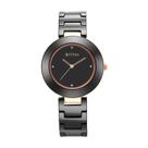 Relógio Titan Purple Ceramics 95189KC02 para mulheres com pulseira de cerâmica azul Relógio Titan Purple Ceramics 95189KC02 para mulheres com pulseira de cerâmica azul