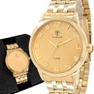 Relógio Tuguir Feminino Dourado Original 1 Ano de Garantia