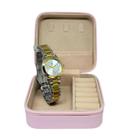 Relógio Tuguir Feminino Ref: Tg30389 Bicolor Estojo Porta Jóias