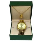 Relógio Tuguir Feminino Ref: Tg35054 Casual Dourado + Semijoia Relógio Tuguir Feminino Ref: Tg35054 Casual Dourado + Semijoia