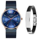 Relógio Ultra Fino Masculino Curren Metálico + Pulseira