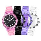 Relógio Unissex Champion Original Troca Pulseira CP31001I Pulseira Rosa Fundo Preto