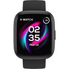 Relógio Unissex X-Watch Smartwatch Original Preto XSWUQPI001A Pulseira Silicone Preta