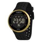 Relógio X Watch Dourado e Preto Digital Prova d Agua 100m