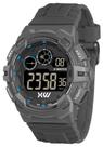Relógio X-Watch Masc Silicone Cinza Azulado Digital XMPPD740
