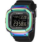 Relógio X-Watch Masculino Ref: Xgppd210 Pxpx Retangular Digital Multicolorido