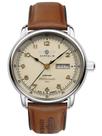 Relógio Zeppelin Mediterranee 1921 com mostrador bege automático de 40 mm