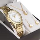 Relogios femininos baratos Champion dourado com kit