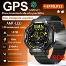 Relógios inteligentes militares para homens e mulheres com GPS AI GPT Altitud/Barômetro/Brújula, tela grande AMOLED de 1.39" polegadas/530mAh, lanterna/ mais de 100 modos esportivos/monitor de sonho, relógio de acompanhamento de fitness para Android iOS
