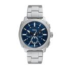 Reloj Crónografo Fossil Machine para Hombre 44mm Plateado