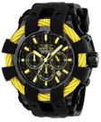 Reloj Cronógrafo Invicta 23871 Bolt para Hombre de 48mm en Negro y Amarillo