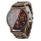 Reloj de Madera Emibele para Hombre Cronógrafo con Fecha en Nogal